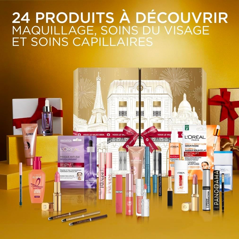 L'Oréal Paris 24 Day Advent Calendar - Christmas Gift Set